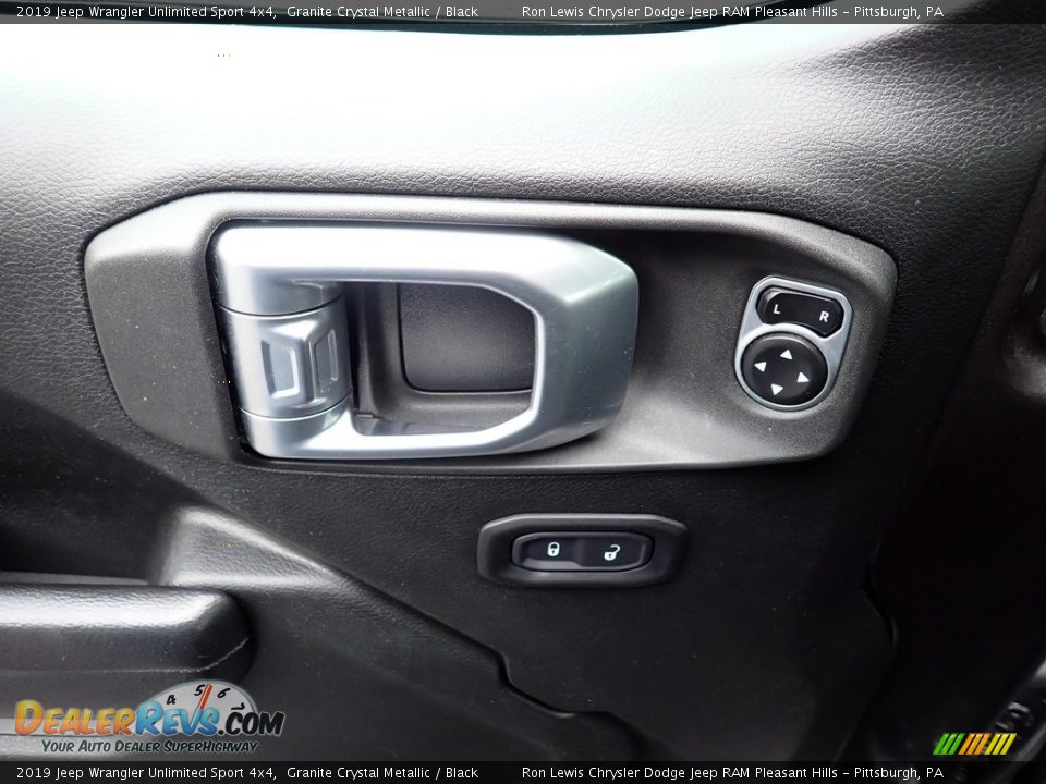 2019 Jeep Wrangler Unlimited Sport 4x4 Granite Crystal Metallic / Black Photo #14