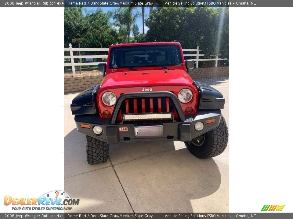 2008 Jeep Wrangler Rubicon 4x4 Flame Red / Dark Slate Gray/Medium Slate Gray Photo #5