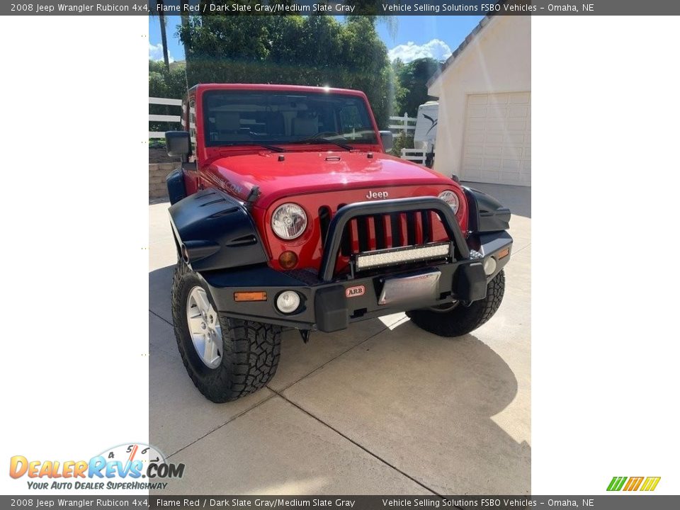 2008 Jeep Wrangler Rubicon 4x4 Flame Red / Dark Slate Gray/Medium Slate Gray Photo #6