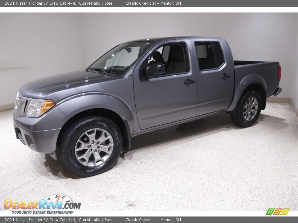 2021 Nissan Frontier SV Crew Cab 4x4 Gun Metallic / Steel Photo #3