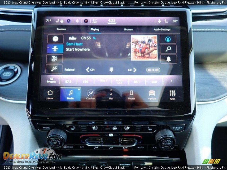 2023 Jeep Grand Cherokee Overland 4x4 Baltic Gray Metallic / Steel Gray/Global Black Photo #20