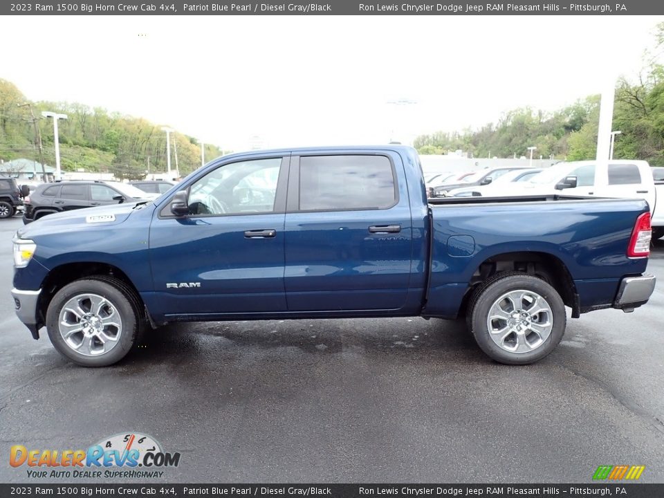 2023 Ram 1500 Big Horn Crew Cab 4x4 Patriot Blue Pearl / Diesel Gray/Black Photo #2