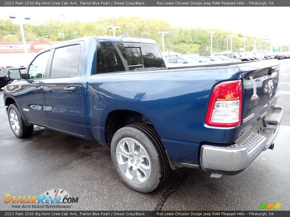 2023 Ram 1500 Big Horn Crew Cab 4x4 Patriot Blue Pearl / Diesel Gray/Black Photo #3