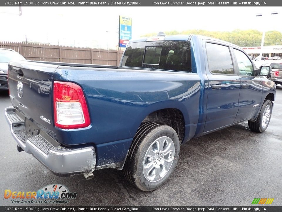 2023 Ram 1500 Big Horn Crew Cab 4x4 Patriot Blue Pearl / Diesel Gray/Black Photo #6