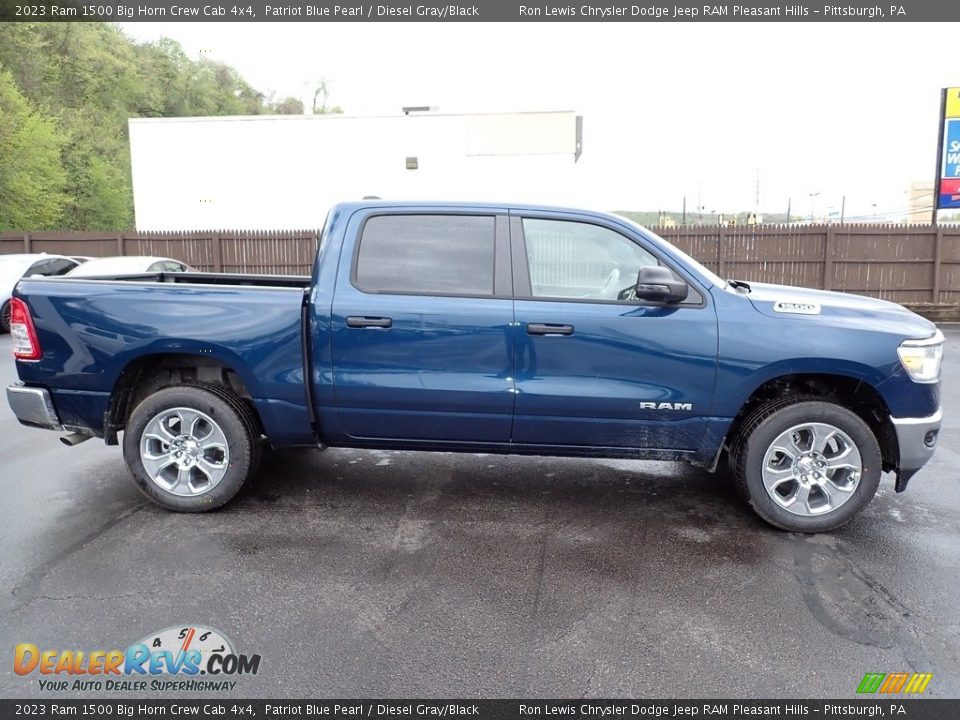 2023 Ram 1500 Big Horn Crew Cab 4x4 Patriot Blue Pearl / Diesel Gray/Black Photo #7