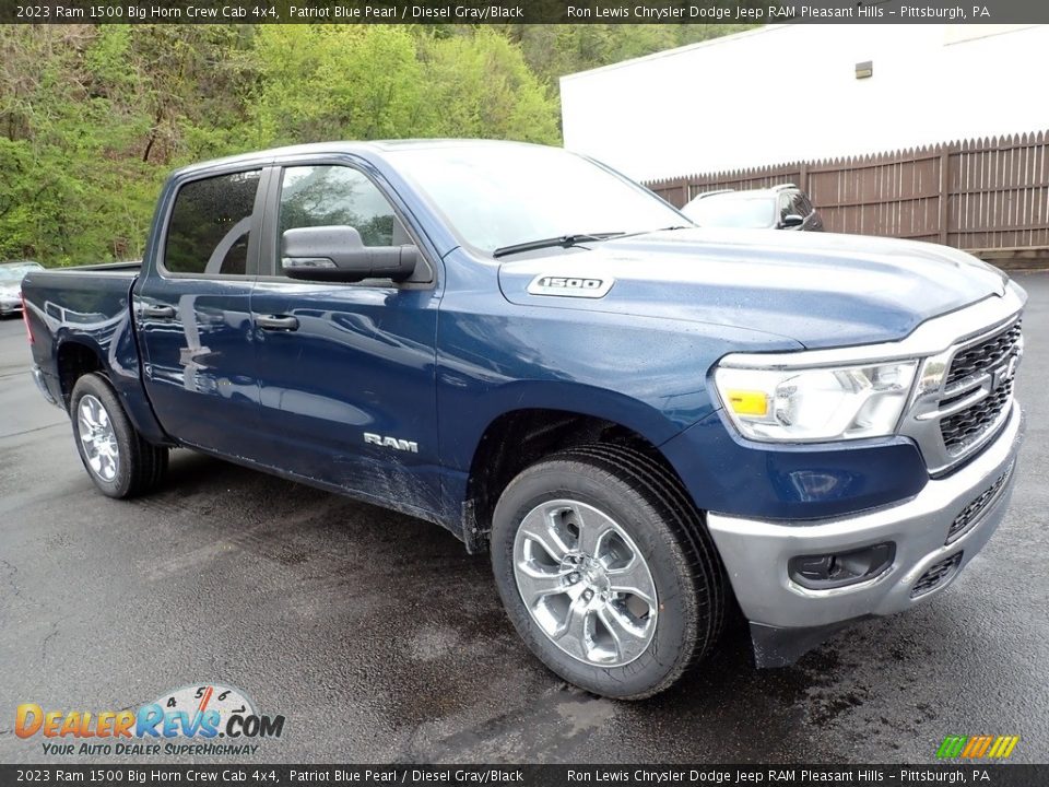 2023 Ram 1500 Big Horn Crew Cab 4x4 Patriot Blue Pearl / Diesel Gray/Black Photo #8