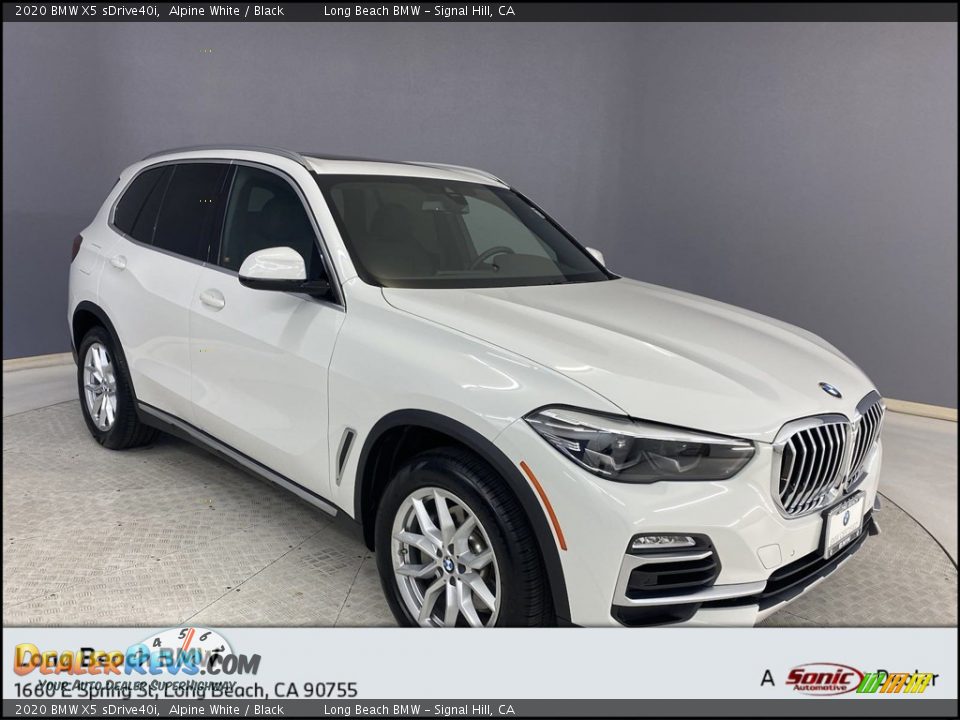 2020 BMW X5 sDrive40i Alpine White / Black Photo #1