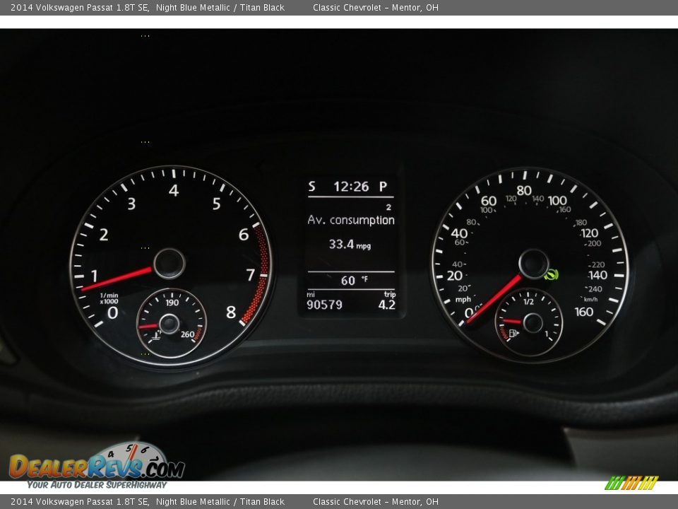 2014 Volkswagen Passat 1.8T SE Gauges Photo #8