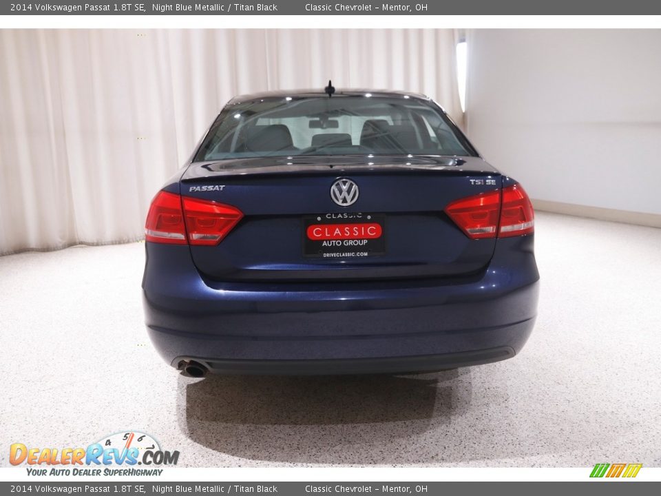 2014 Volkswagen Passat 1.8T SE Night Blue Metallic / Titan Black Photo #18