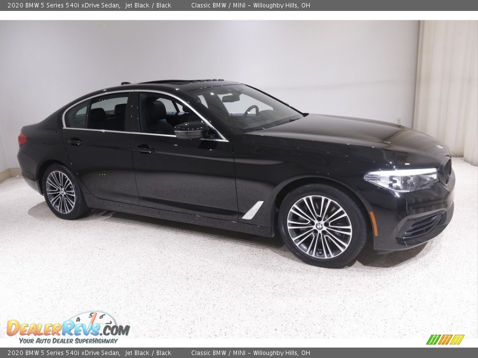 2020 BMW 5 Series 540i xDrive Sedan Jet Black / Black Photo #1