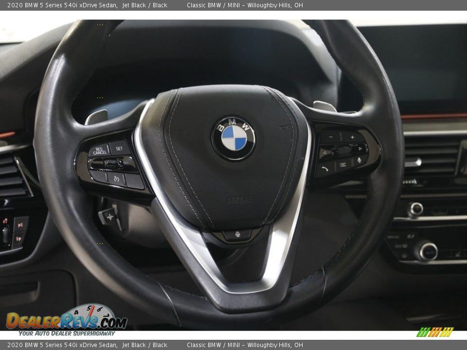 2020 BMW 5 Series 540i xDrive Sedan Jet Black / Black Photo #7
