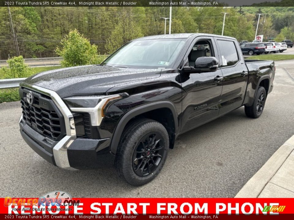 2023 Toyota Tundra SR5 CrewMax 4x4 Midnight Black Metallic / Boulder Photo #7