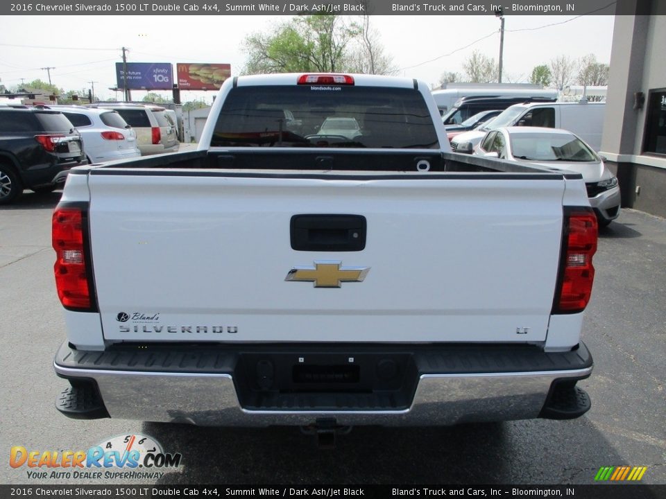 2016 Chevrolet Silverado 1500 LT Double Cab 4x4 Summit White / Dark Ash/Jet Black Photo #30