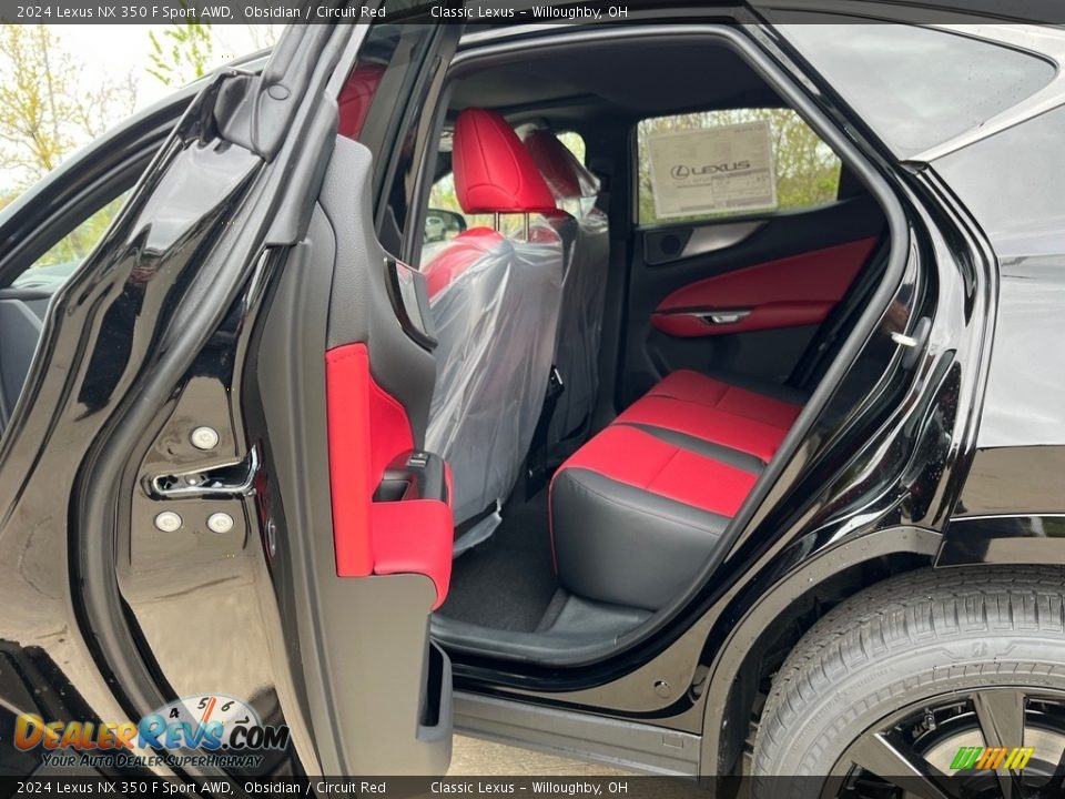Rear Seat of 2024 Lexus NX 350 F Sport AWD Photo #2