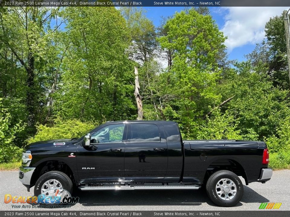 Diamond Black Crystal Pearl 2023 Ram 2500 Laramie Mega Cab 4x4 Photo #1