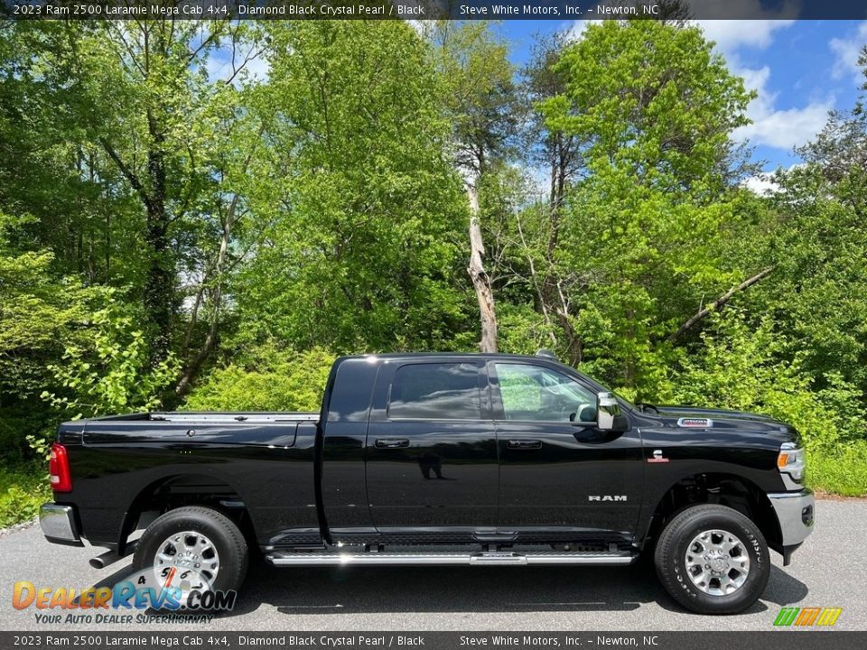 Diamond Black Crystal Pearl 2023 Ram 2500 Laramie Mega Cab 4x4 Photo #6