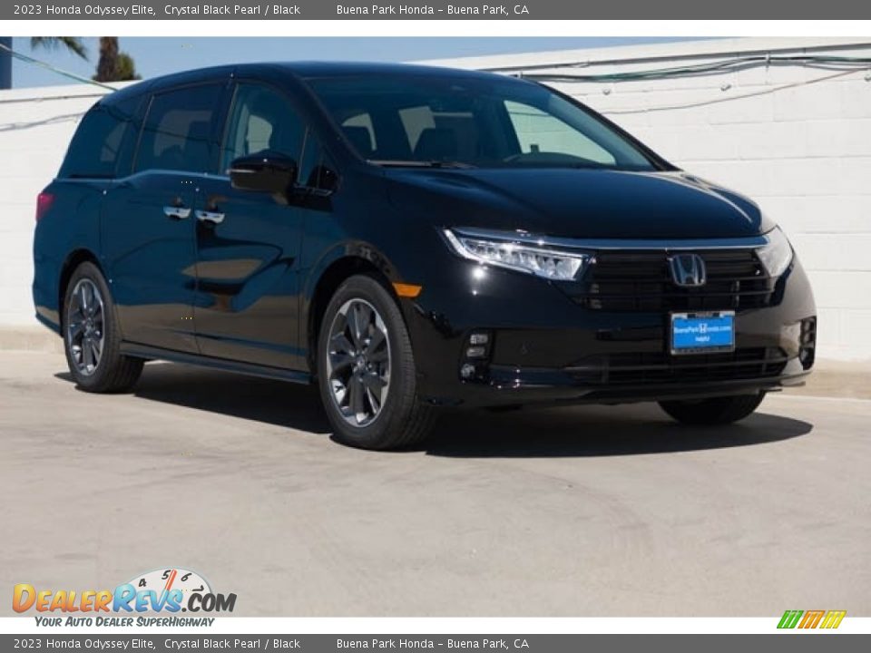 2023 Honda Odyssey Elite Crystal Black Pearl / Black Photo #1