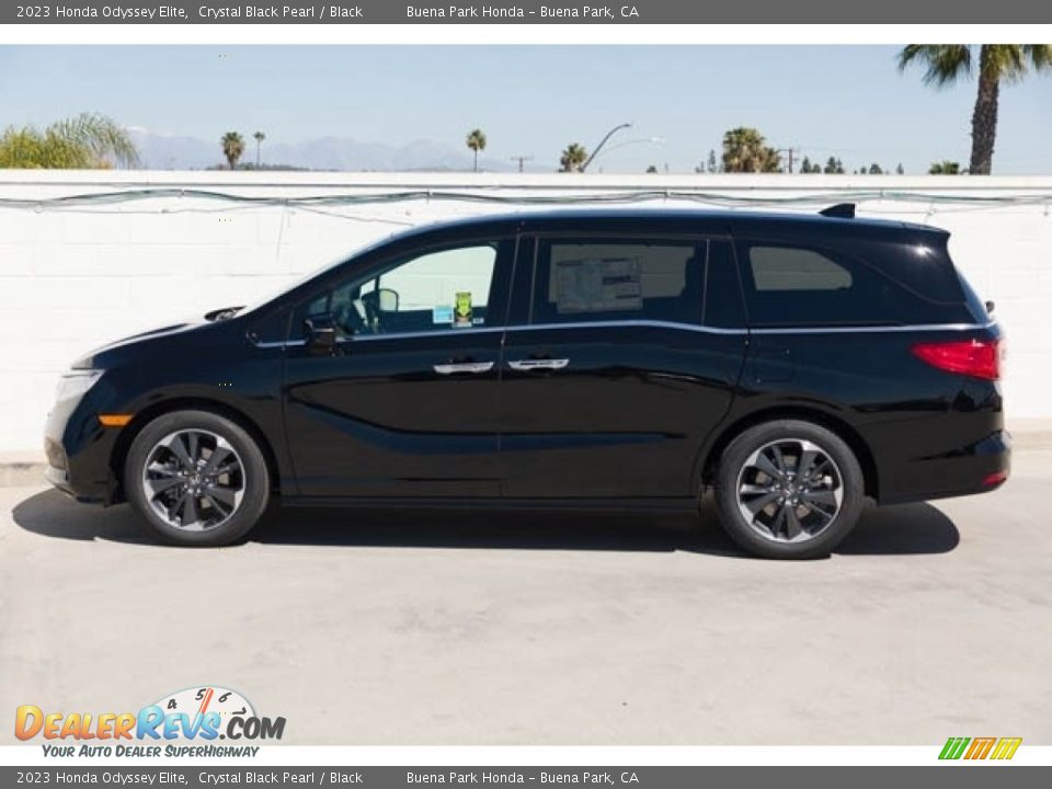 2023 Honda Odyssey Elite Crystal Black Pearl / Black Photo #4