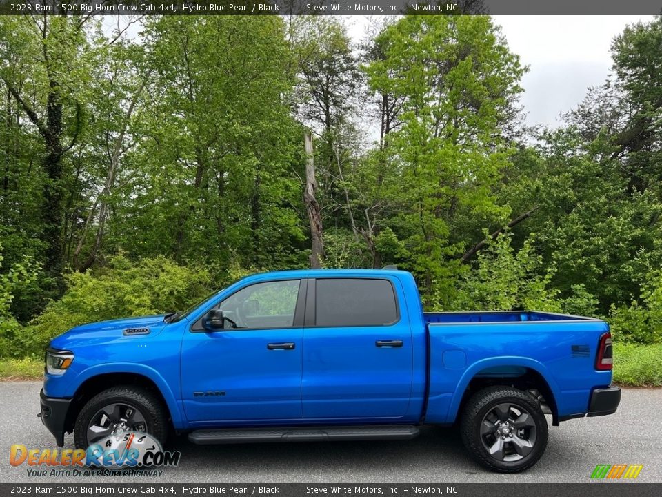 2023 Ram 1500 Big Horn Crew Cab 4x4 Hydro Blue Pearl / Black Photo #1