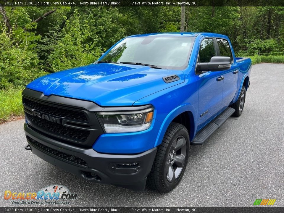 2023 Ram 1500 Big Horn Crew Cab 4x4 Hydro Blue Pearl / Black Photo #2