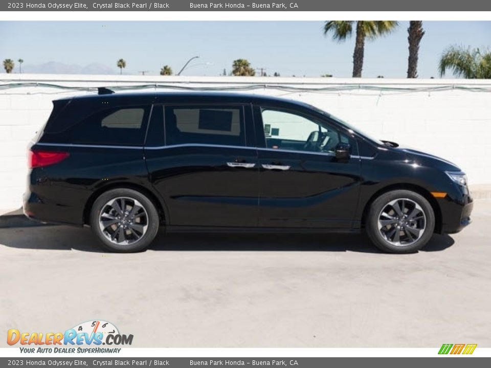 2023 Honda Odyssey Elite Crystal Black Pearl / Black Photo #6