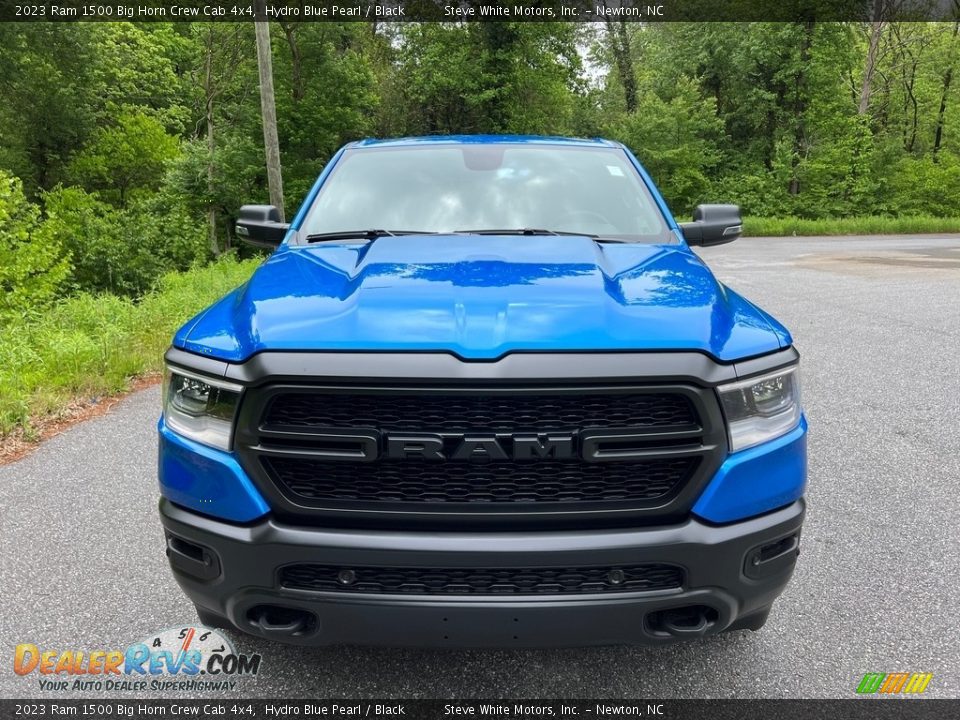 2023 Ram 1500 Big Horn Crew Cab 4x4 Hydro Blue Pearl / Black Photo #3