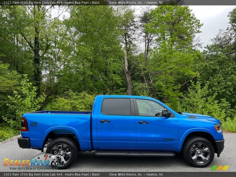 2023 Ram 1500 Big Horn Crew Cab 4x4 Hydro Blue Pearl / Black Photo #5