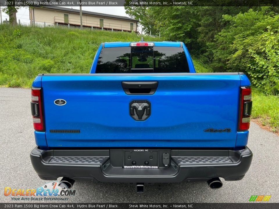 2023 Ram 1500 Big Horn Crew Cab 4x4 Hydro Blue Pearl / Black Photo #7