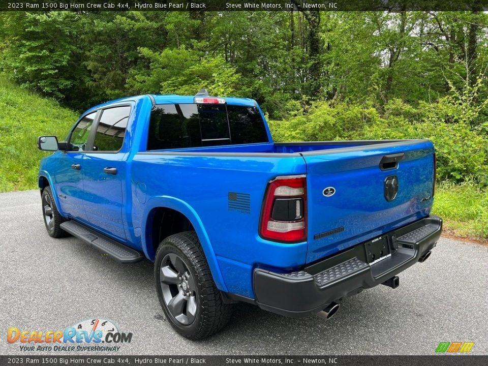 2023 Ram 1500 Big Horn Crew Cab 4x4 Hydro Blue Pearl / Black Photo #9