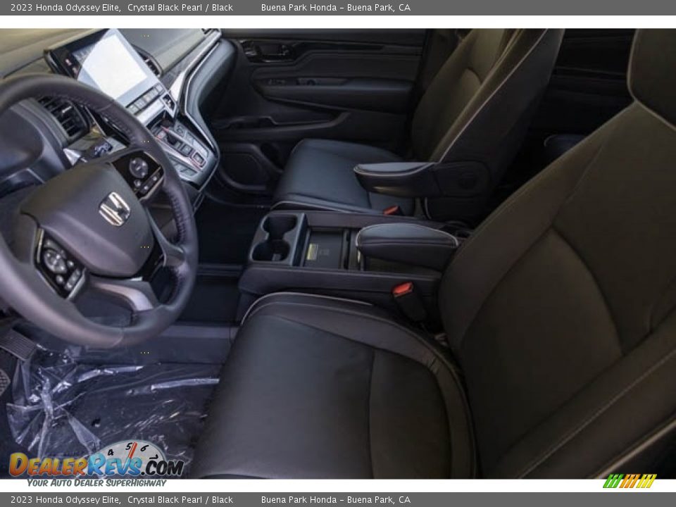 2023 Honda Odyssey Elite Crystal Black Pearl / Black Photo #13