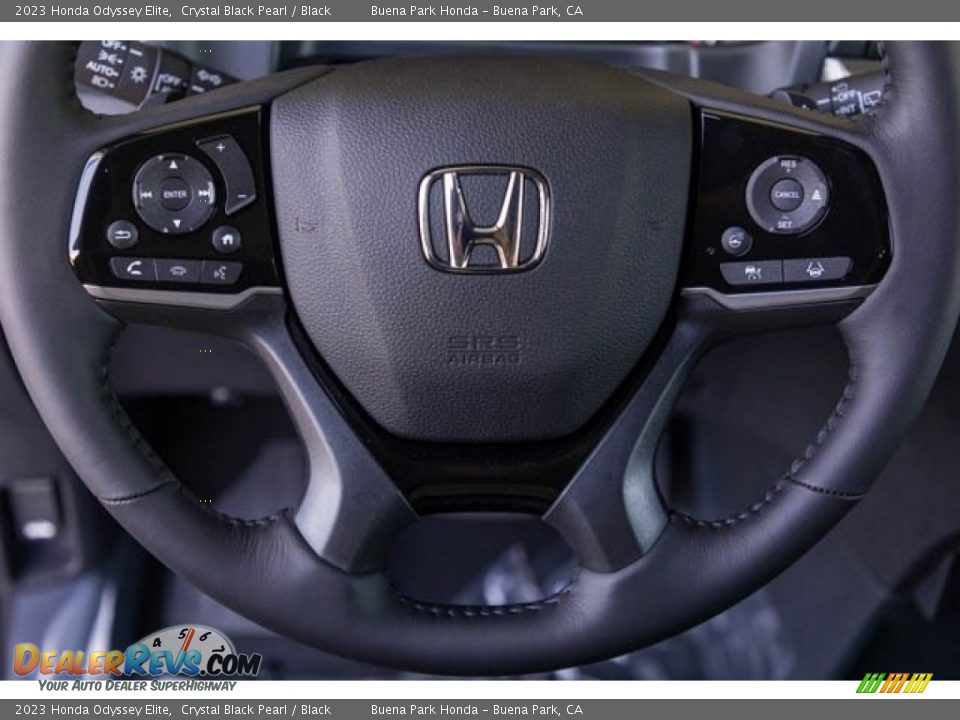 2023 Honda Odyssey Elite Crystal Black Pearl / Black Photo #17