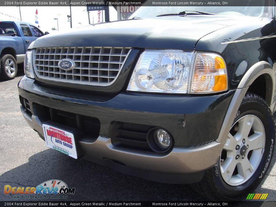 2004 Ford Explorer Eddie Bauer 4x4 Aspen Green Metallic / Medium Parchment Photo #9