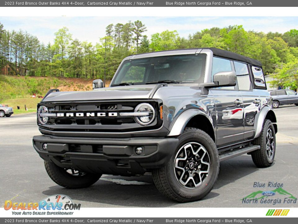 2023 Ford Bronco Outer Banks 4X4 4-Door Carbonized Gray Metallic / Navy Pier Photo #1