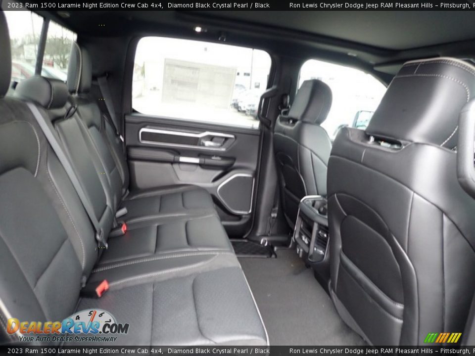 Rear Seat of 2023 Ram 1500 Laramie Night Edition Crew Cab 4x4 Photo #11