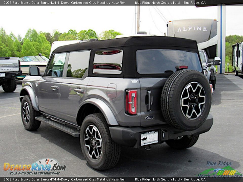 2023 Ford Bronco Outer Banks 4X4 4-Door Carbonized Gray Metallic / Navy Pier Photo #3