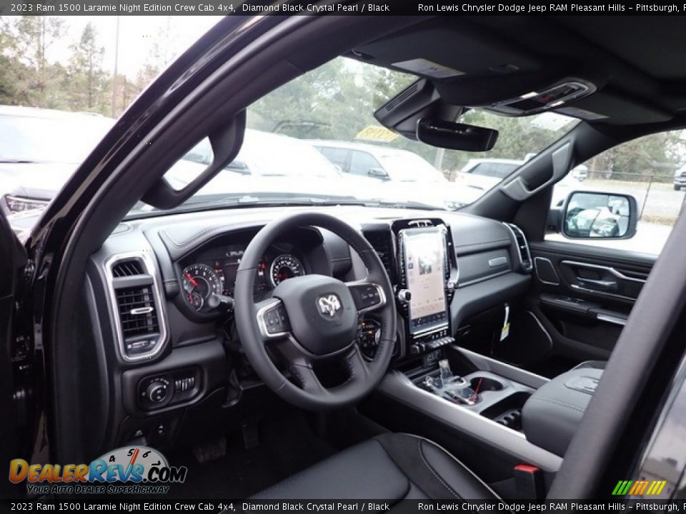 Dashboard of 2023 Ram 1500 Laramie Night Edition Crew Cab 4x4 Photo #13