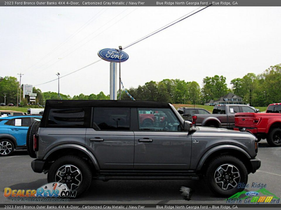 2023 Ford Bronco Outer Banks 4X4 4-Door Carbonized Gray Metallic / Navy Pier Photo #6