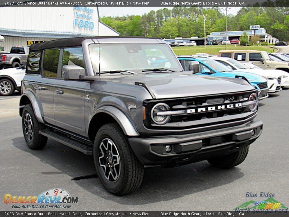 2023 Ford Bronco Outer Banks 4X4 4-Door Carbonized Gray Metallic / Navy Pier Photo #7