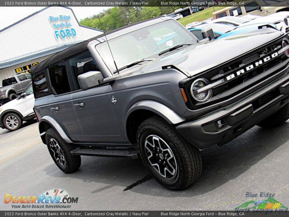 2023 Ford Bronco Outer Banks 4X4 4-Door Carbonized Gray Metallic / Navy Pier Photo #27