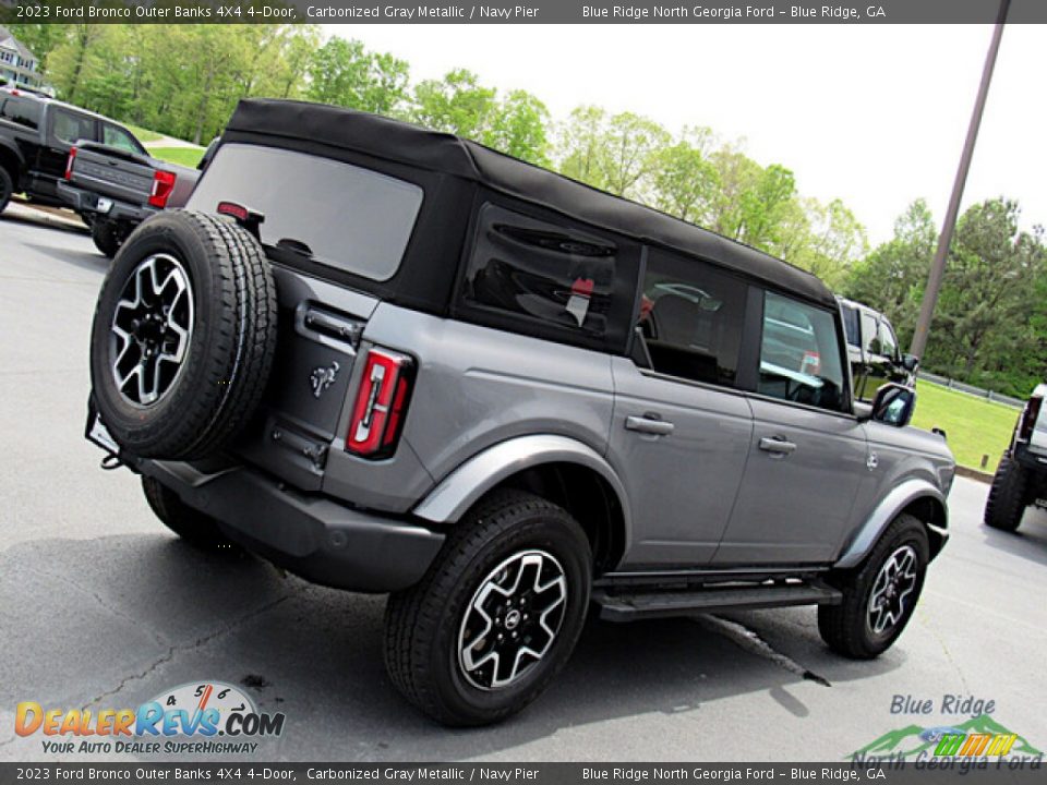 2023 Ford Bronco Outer Banks 4X4 4-Door Carbonized Gray Metallic / Navy Pier Photo #28