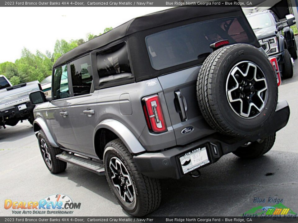 2023 Ford Bronco Outer Banks 4X4 4-Door Carbonized Gray Metallic / Navy Pier Photo #29