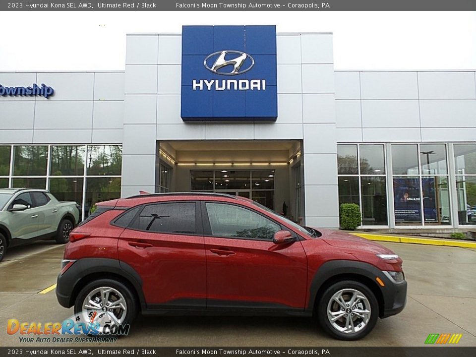 2023 Hyundai Kona SEL AWD Ultimate Red / Black Photo #1