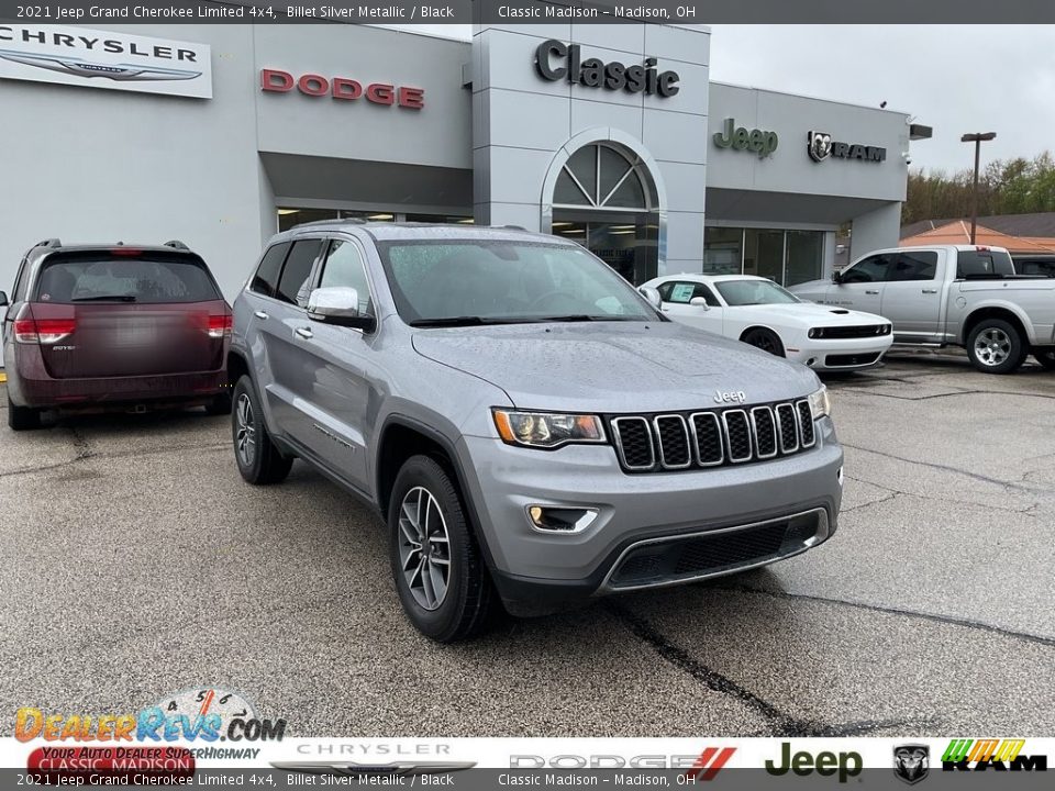 2021 Jeep Grand Cherokee Limited 4x4 Billet Silver Metallic / Black Photo #1