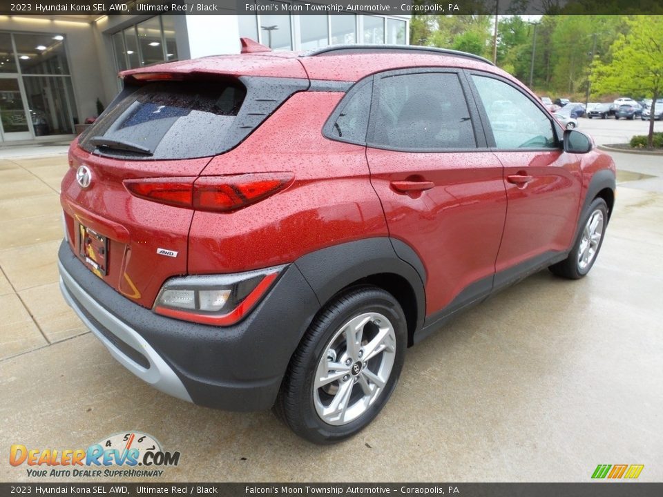 2023 Hyundai Kona SEL AWD Ultimate Red / Black Photo #2