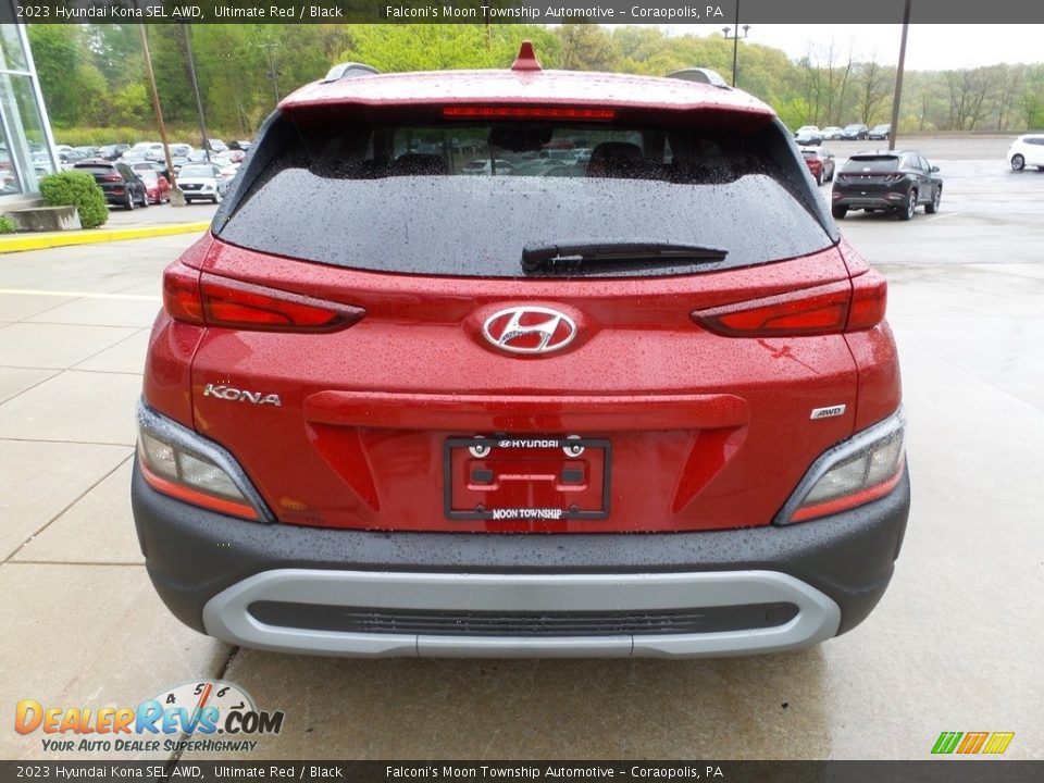 2023 Hyundai Kona SEL AWD Ultimate Red / Black Photo #3