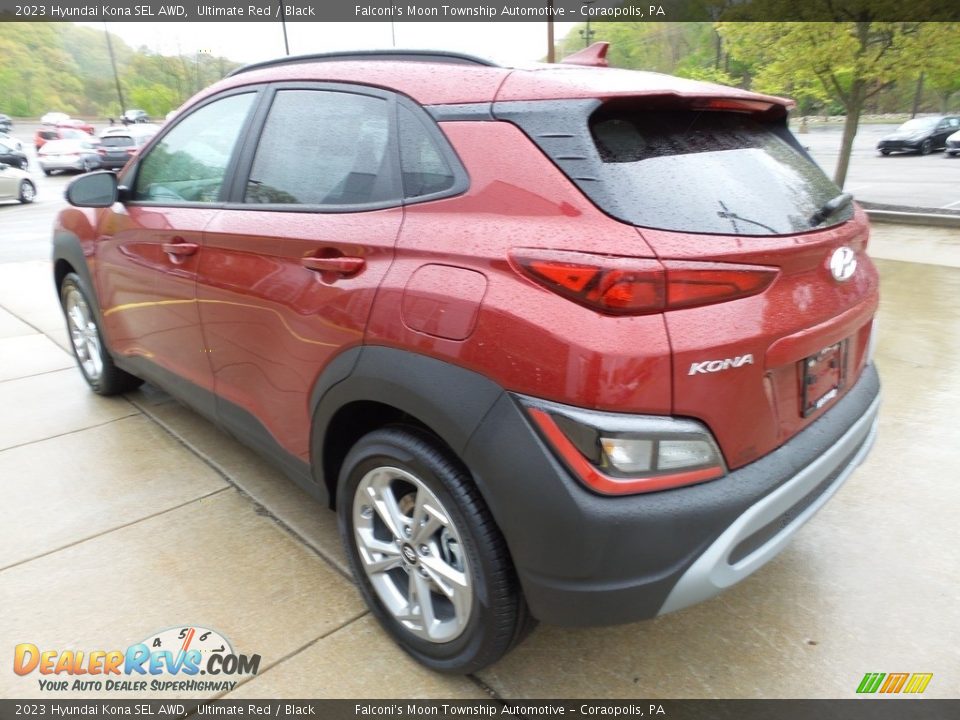 2023 Hyundai Kona SEL AWD Ultimate Red / Black Photo #5