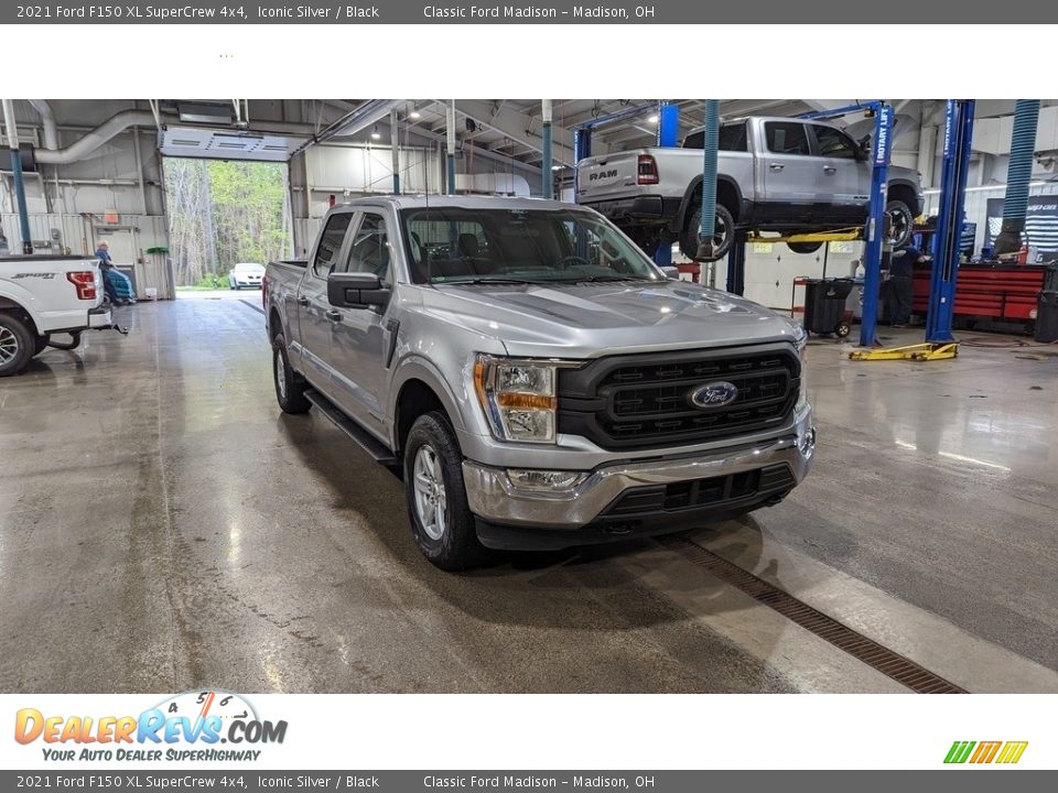 2021 Ford F150 XL SuperCrew 4x4 Iconic Silver / Black Photo #7