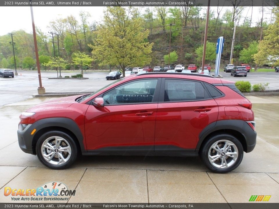 2023 Hyundai Kona SEL AWD Ultimate Red / Black Photo #6