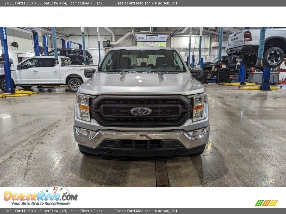 2021 Ford F150 XL SuperCrew 4x4 Iconic Silver / Black Photo #8