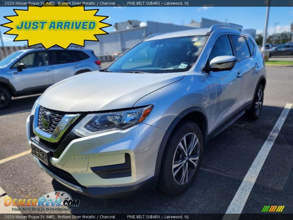 2020 Nissan Rogue SV AWD Brilliant Silver Metallic / Charcoal Photo #1